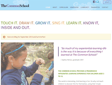 Tablet Screenshot of commonschool.org